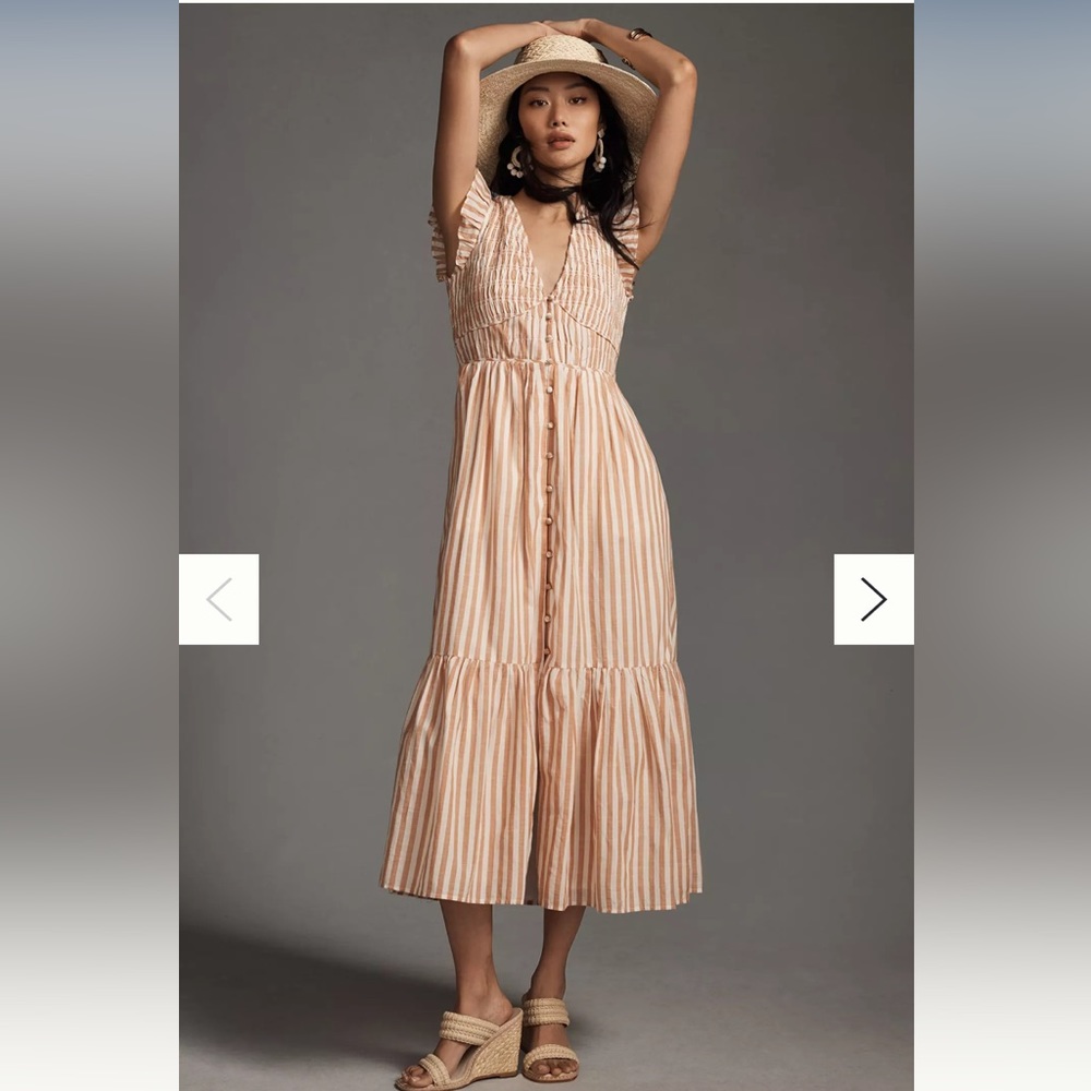 Midi style striped dress